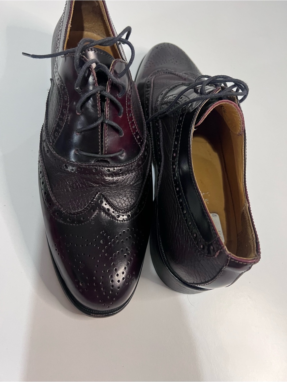 Vero Cuoio Men's Burgundy-Brown Wingtip Brogues